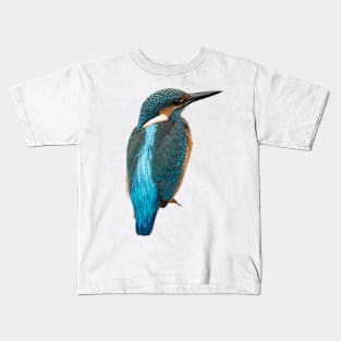 Close-up of a common kingfisher or Alcedo atthis Kids T-Shirt